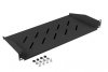 Lanberg Półka do szaf 19cali 1U 27cm/120kg czarna AK-1014-B